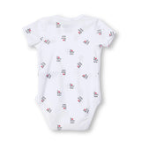 HelloBabyys Short - Sleevedysuit Envelope Neck Short Sleeve - Ecru Ecru - ebebek