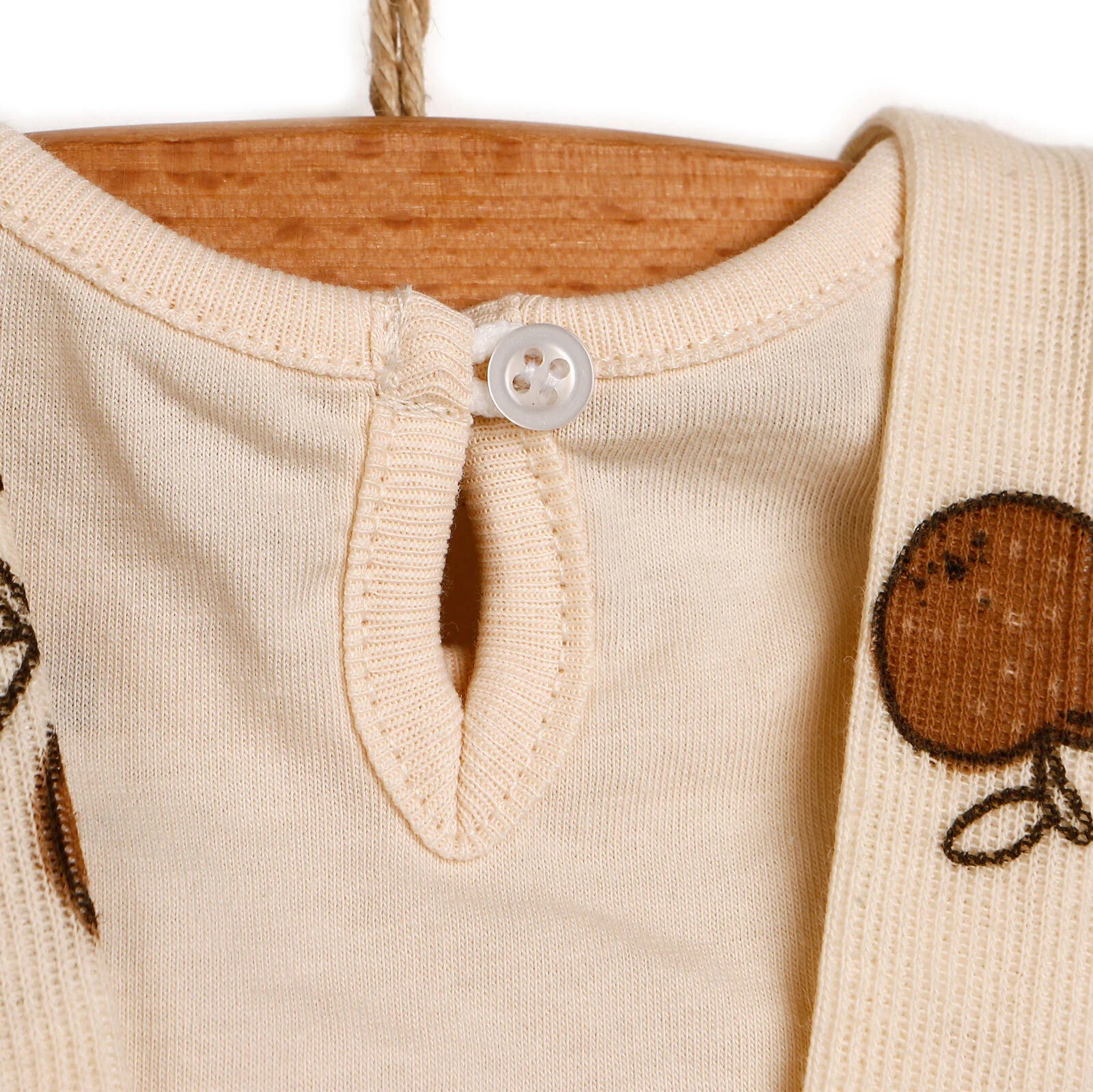 Newborn Bebbek Fruits Printed Dress - Ecru - ebebek - Black Friday