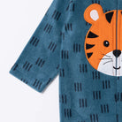 HelloBaby Newborn Polar Footed Jumpsuit - Petrol Printed - ebebek - Black Friday