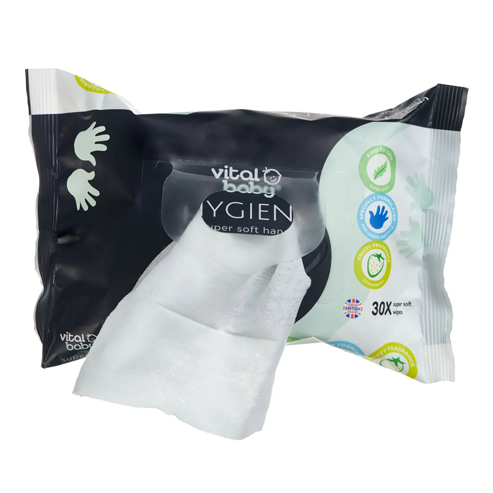 Vital Baby Hygiene Super Soft Hand & Face Wipes 30 pcs - ebebek - Black Friday