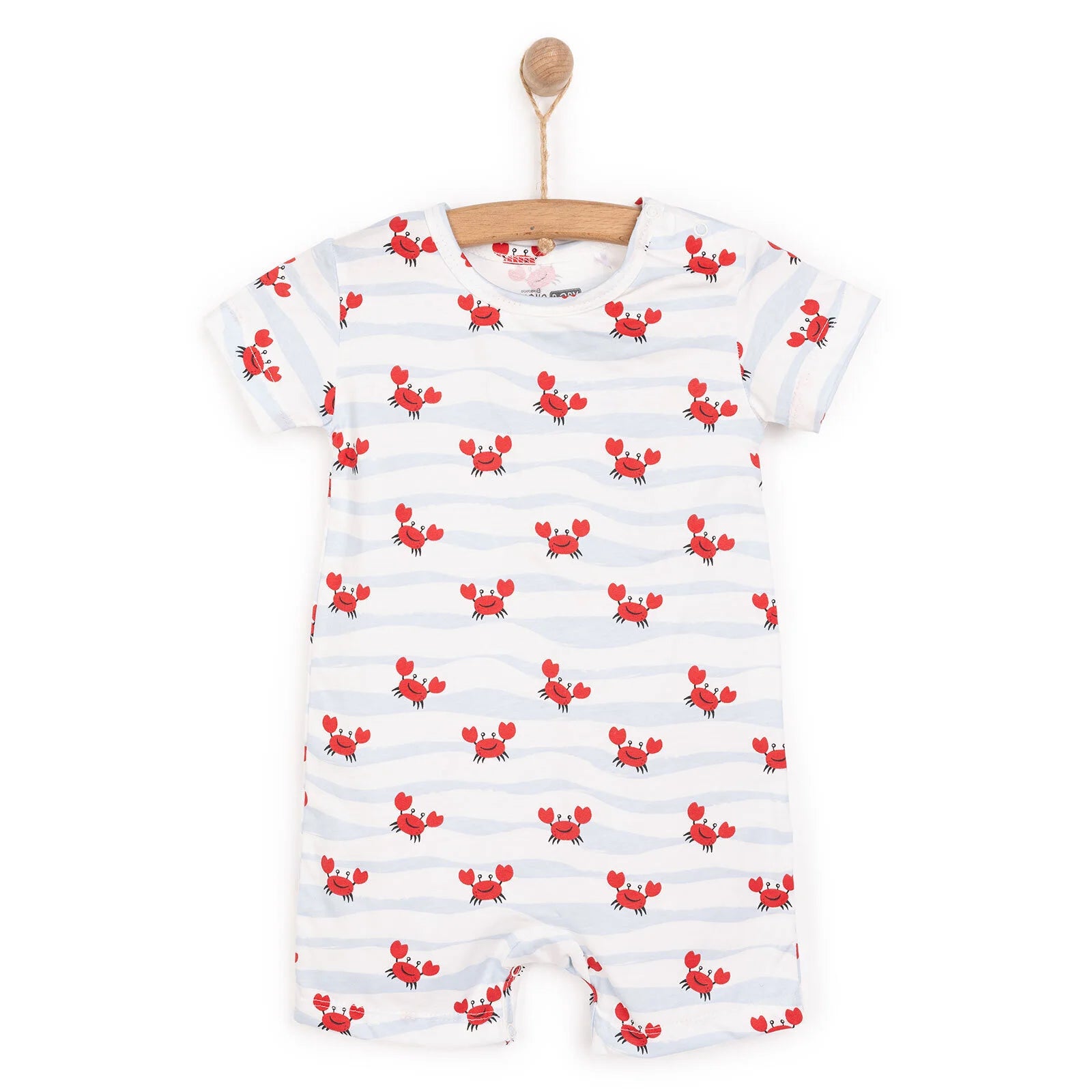 HelloBaby Newborn Boy Short Overalls - Ecru - ebebek - Black Friday