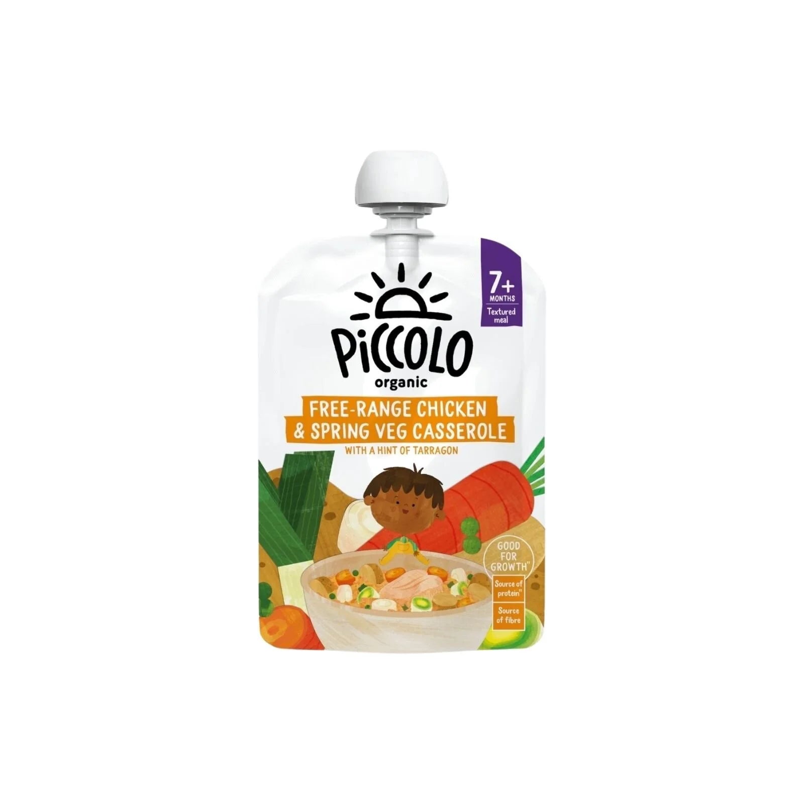 Piccolo Organic Spring Vegetable & Chicken Casserole 7+ months 130g - ebebek - Black Friday