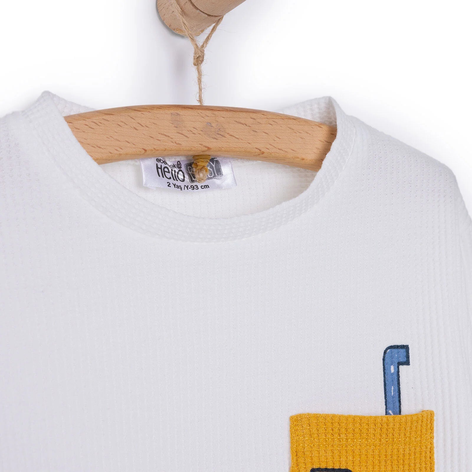 HelloBaby Vehicles Line Boy Sweatshirt - Pants - Ecru - ebebek - Black Friday