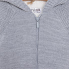 HelloBaby Basic Unisex Plush Knit Cardigan - Grey Melange - ebebek - Black Friday