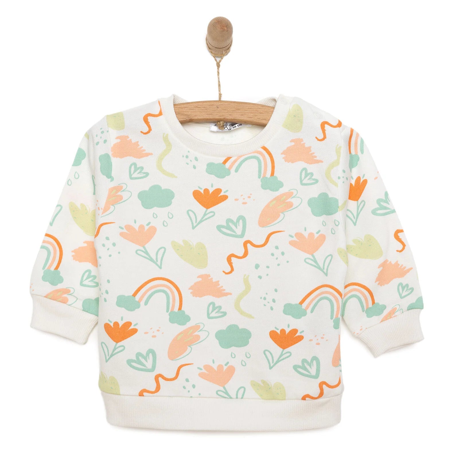 HelloBaby Basic Low Raised Sweatshirt - Printed - ebebek - Black Friday