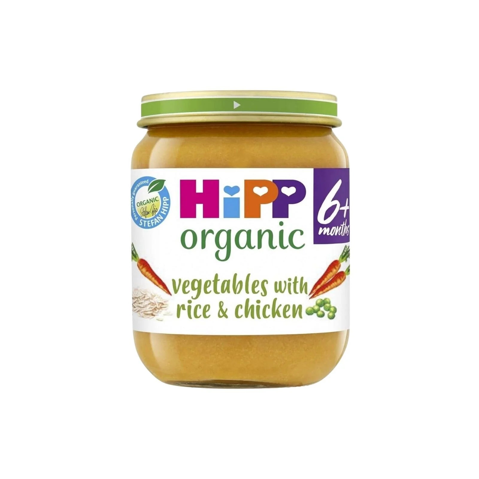 HiPP Organic Vegetables with Rice & Chicken Baby Food Jar 6+ months 125g - ebebek - Black Friday