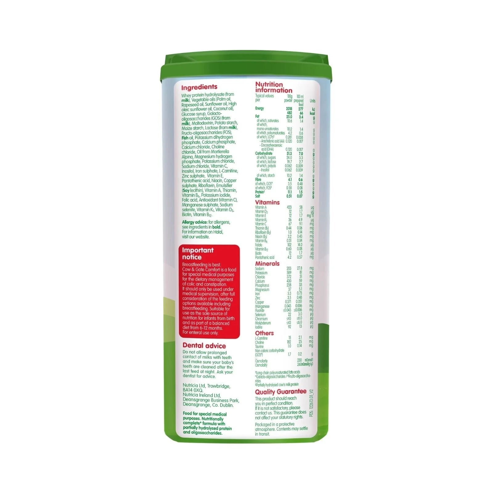 Cow & Gate Comfort Milk Formula 0 - 12 months - ebebek - Black Friday