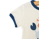 Bebetto Newborn Ship Boy Tshirt - Short - Navy Blue - ebebek - Black Friday