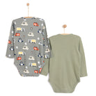HelloBaby Baby Boy Long Sleeve Bodysuit 2pcs - Khaki - ebebek - Black Friday