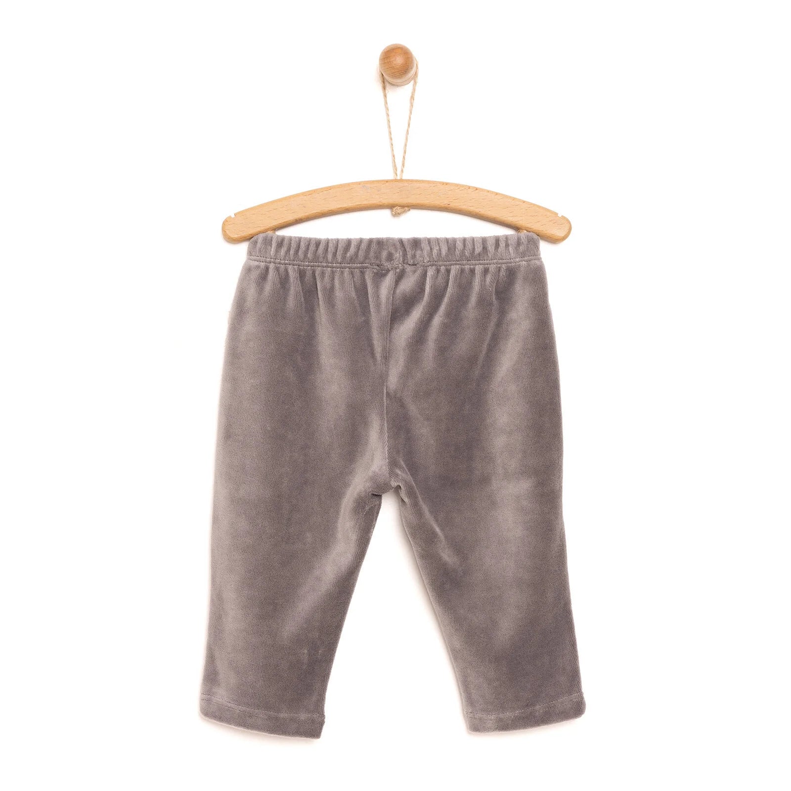 HelloBaby Basic Velvet Joggers - Dark Grey - ebebek - Black Friday