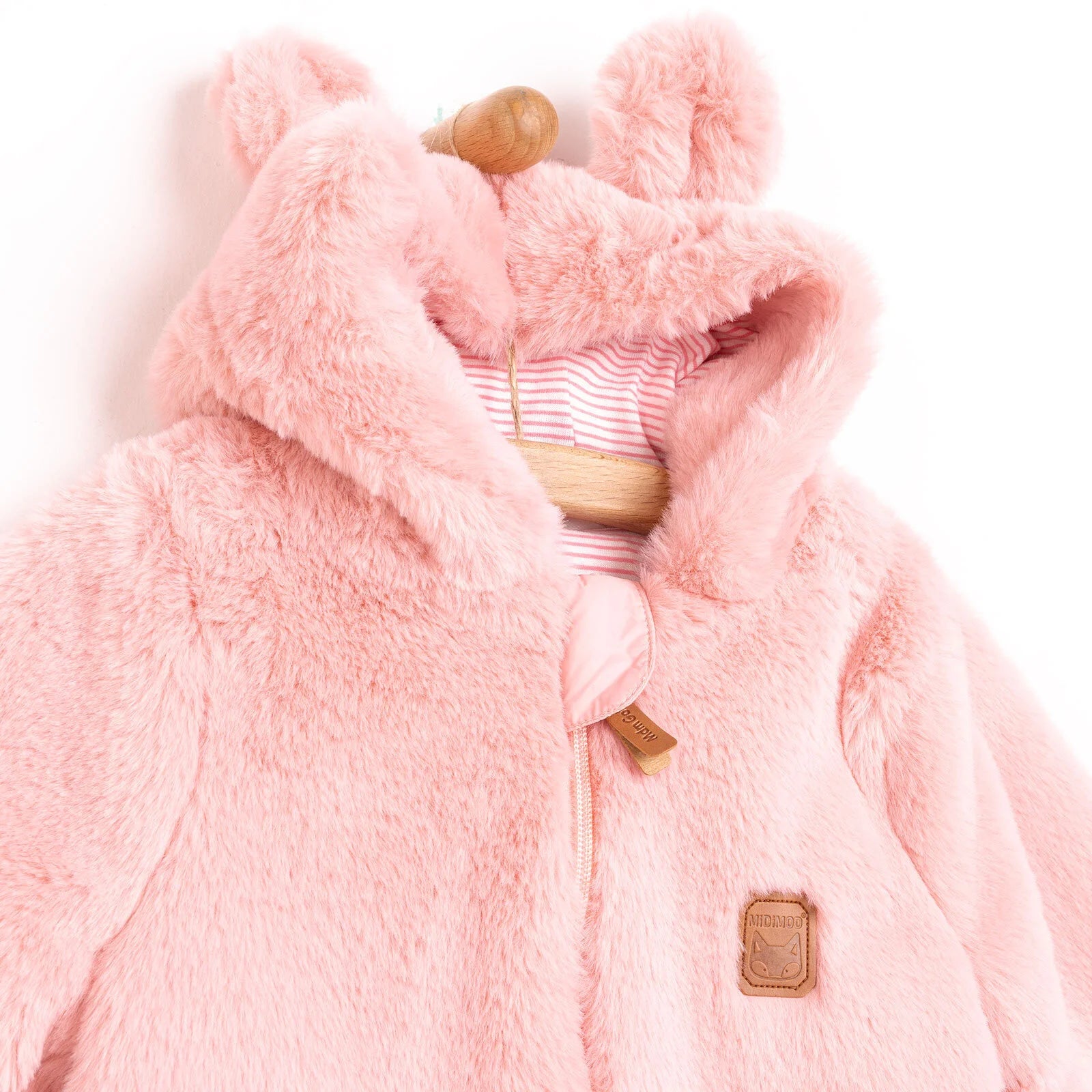 MidiMod Newborn Baby Girl Plush Jumpsuit - Pink - ebebek - Black Friday