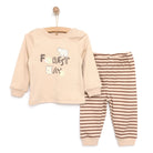 HelloBaby Baby Boy Long Sleeve Pyjamas Set - Beige - ebebek - Black Friday