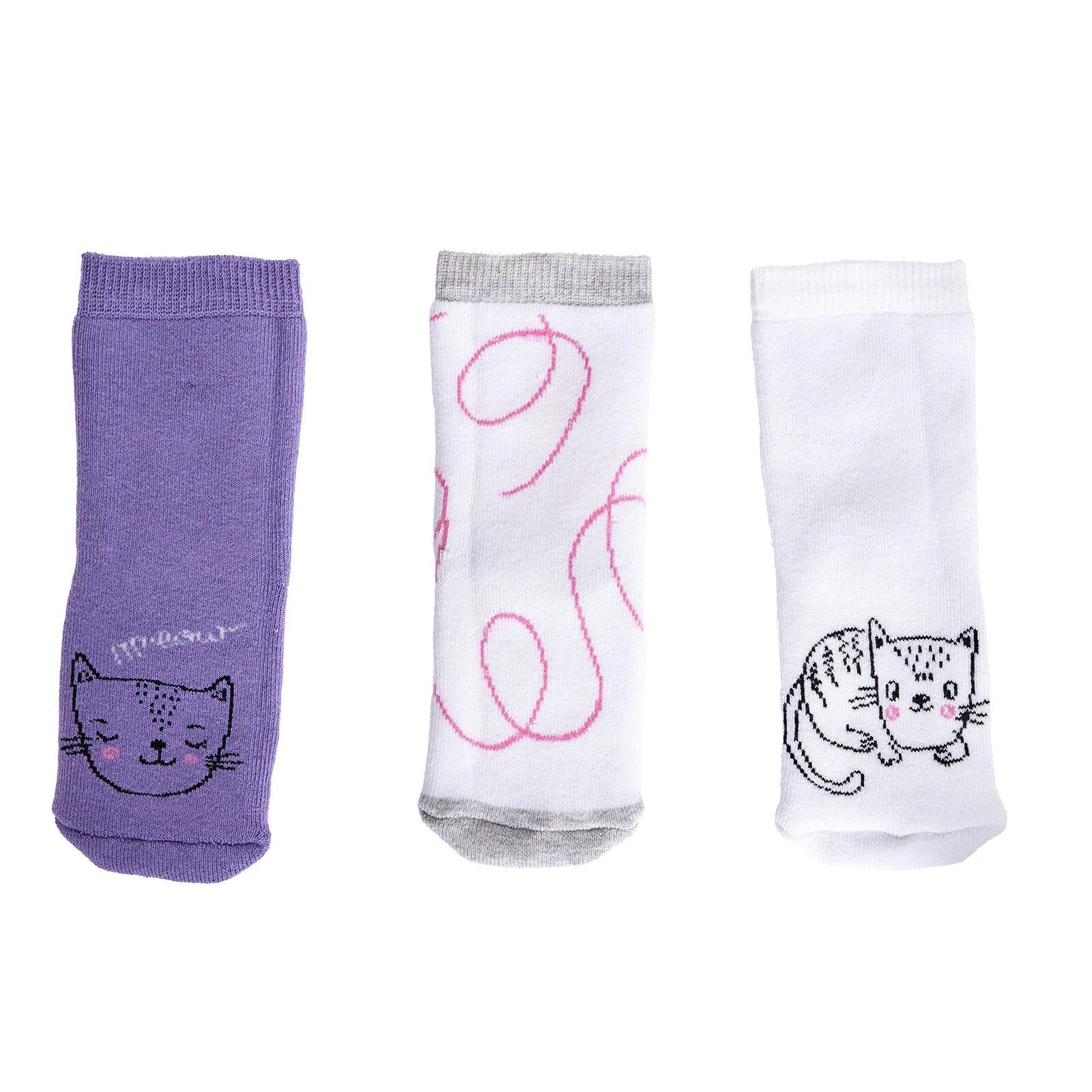 HelloBaby Baby Girl Chenille Socks 3 Pcs - Purple - ebebek - Black Friday