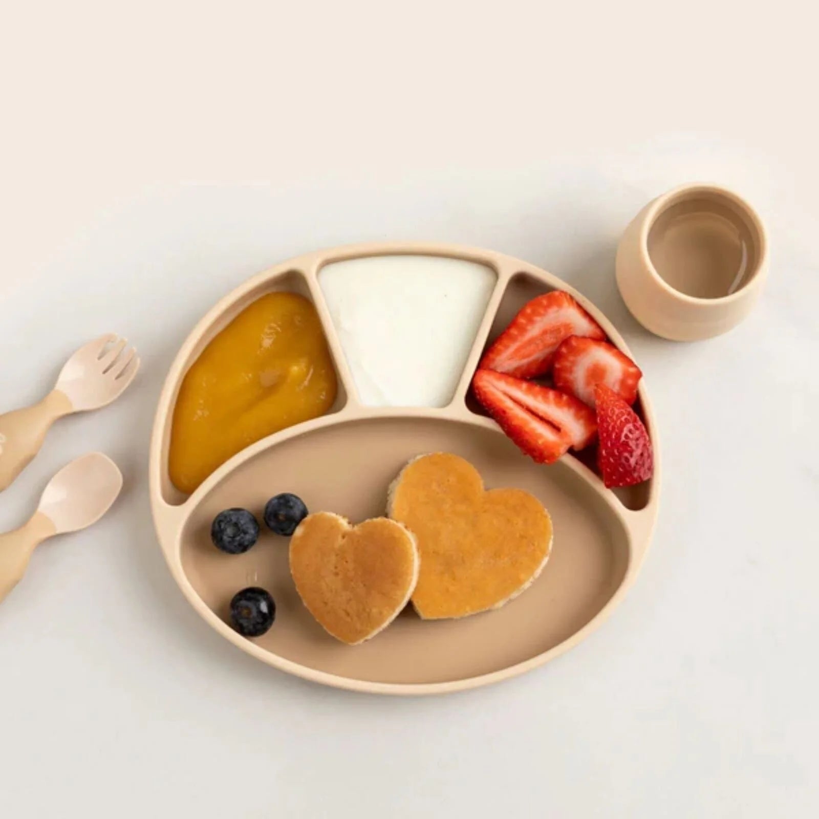 Bibado Silicone Suction Divider Plate - Fawn - ebebek - Black Friday