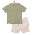 Bebetto Good Adventure Boy Tshirt - Short - Khaki - ebebek - Black Friday