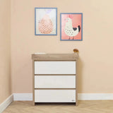 Tutti Bambini Modena 2 pcs Room Set - White/Oak White/Oak - ebebek