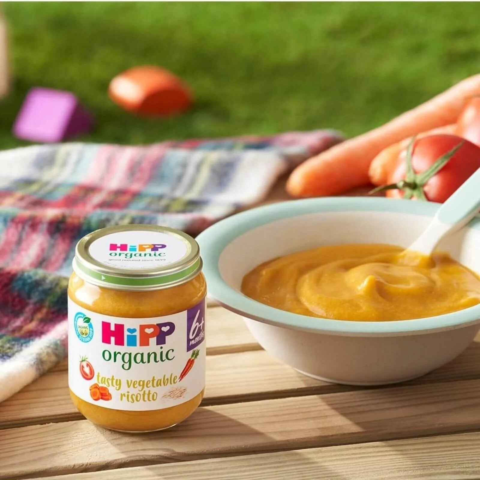 HiPP Organic Tasty Vegetable Risotto Baby Food Jar 6+ months 125g - ebebek - Black Friday