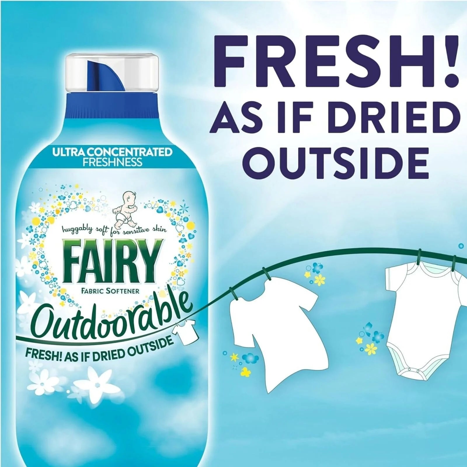 Fairy Outdoorable Fabric Conditioner 69 washes 966ml - ebebek - Black Friday