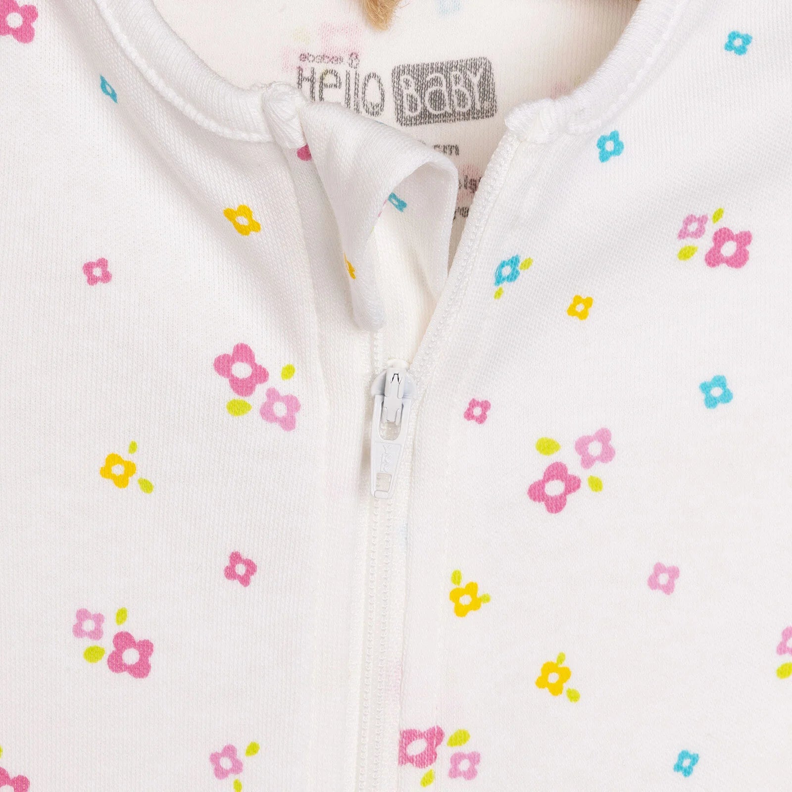 HelloBaby Newborn Girl Footed Jumpsuit - Ecru - ebebek - Black Friday