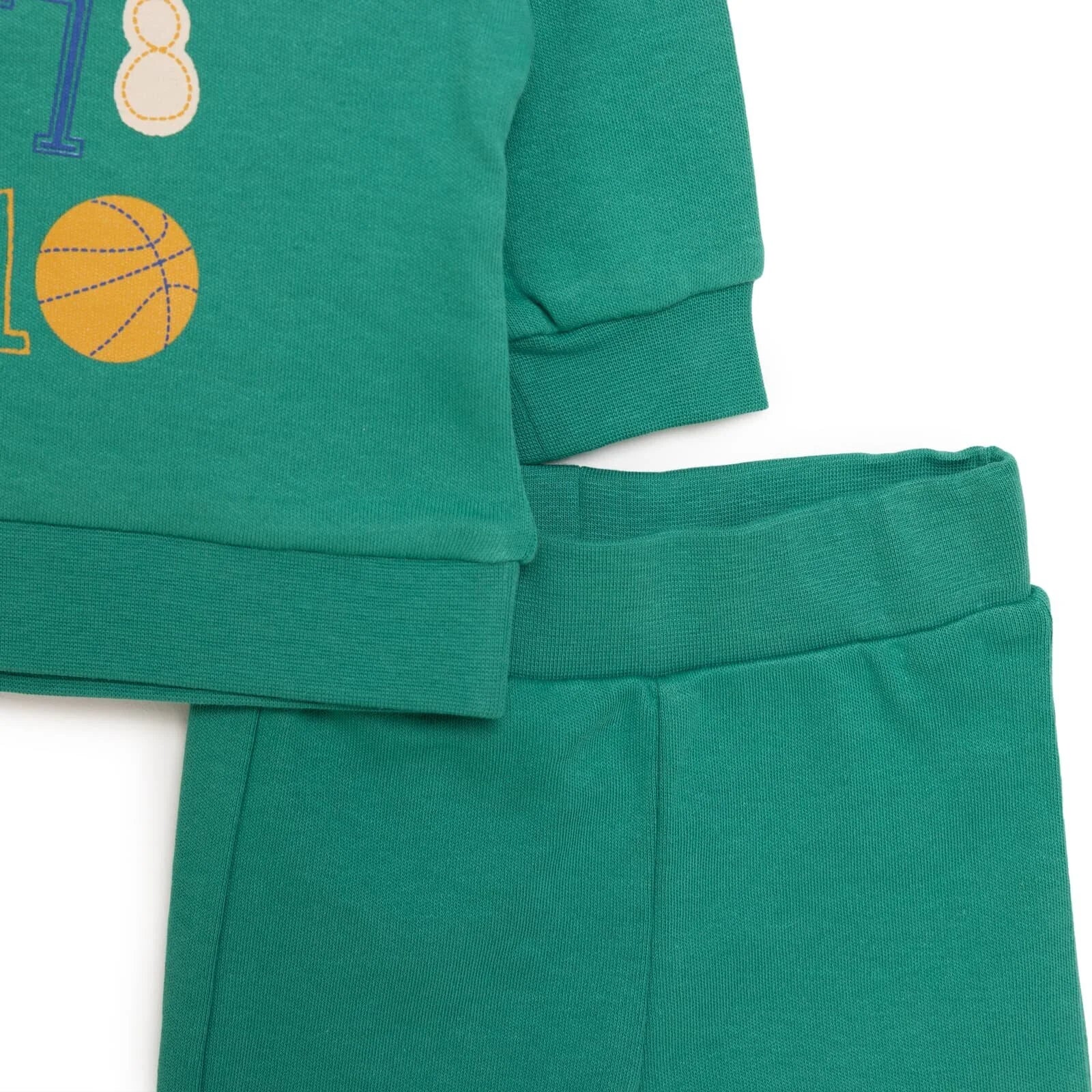 HelloBaby Basic Boy Number Printed Joggi - Dark Green - ebebek - Black Friday