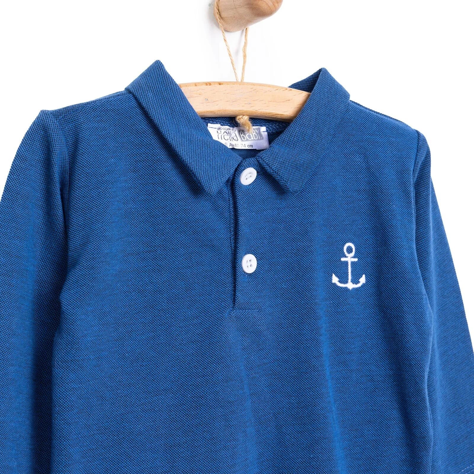 HelloBaby Basic Boy Camisole Long Sleeve T-Shirt - Blue - ebebek - Black Friday