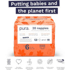 Pura Eco Nappy Size 6 - 20 nappies - ebebek - Black Friday