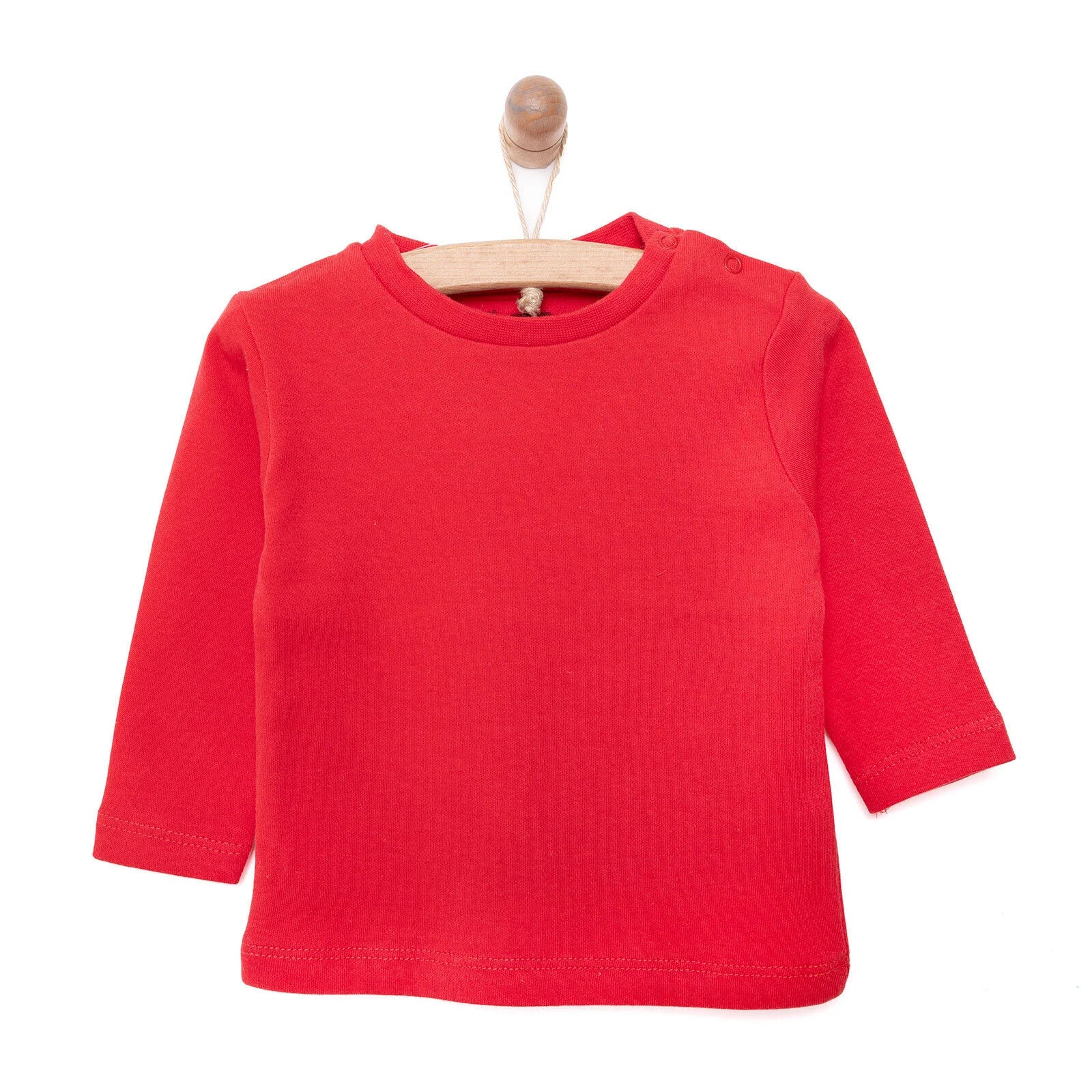 HelloBaby Basic Unisex Long Sleeve T-shirt - Red - ebebek - Black Friday