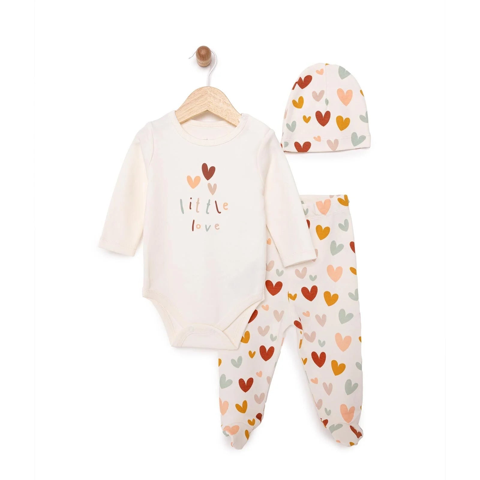 HelloBaby Girl Body - Footed Bottom - Hat - Ecru - ebebek - Black Friday