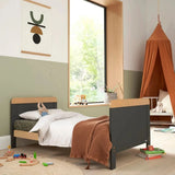 Tutti Bambini Rio Cot Bed with Cot Top Changer & Mattress - Slate/Honey Oak Slate/Honey Oak - ebebek