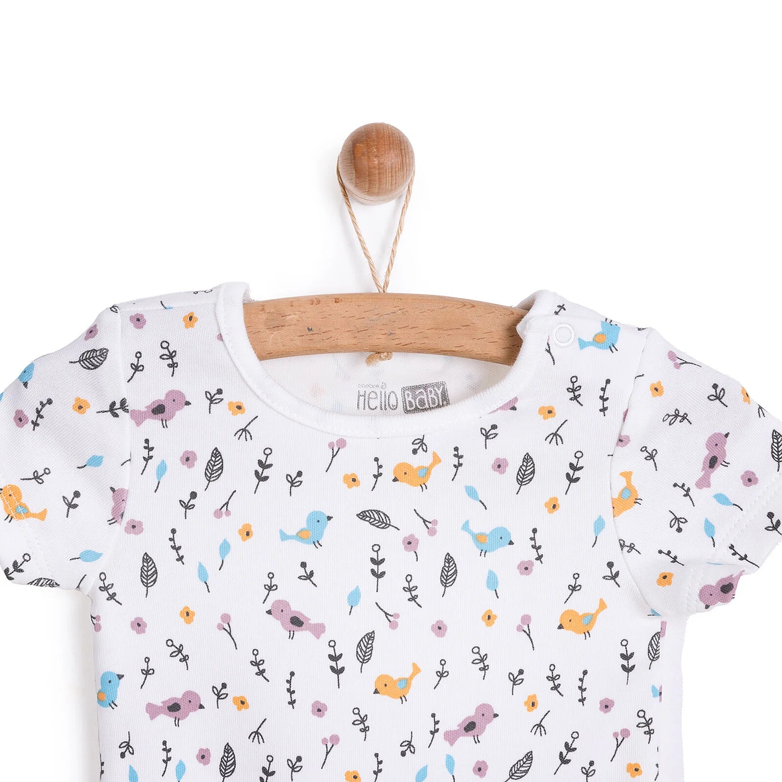 HelloBaby Baby Girl Short Sleeve Body - Ecru - ebebek - Black Friday