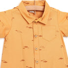 Bebbek Baby Shark Short Sleeve Jumpsuit - Orange - ebebek - Black Friday