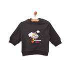 HelloBaby Basic Low Raised Lion Printed Sweatshirt - Dark Grey - ebebek - Black Friday
