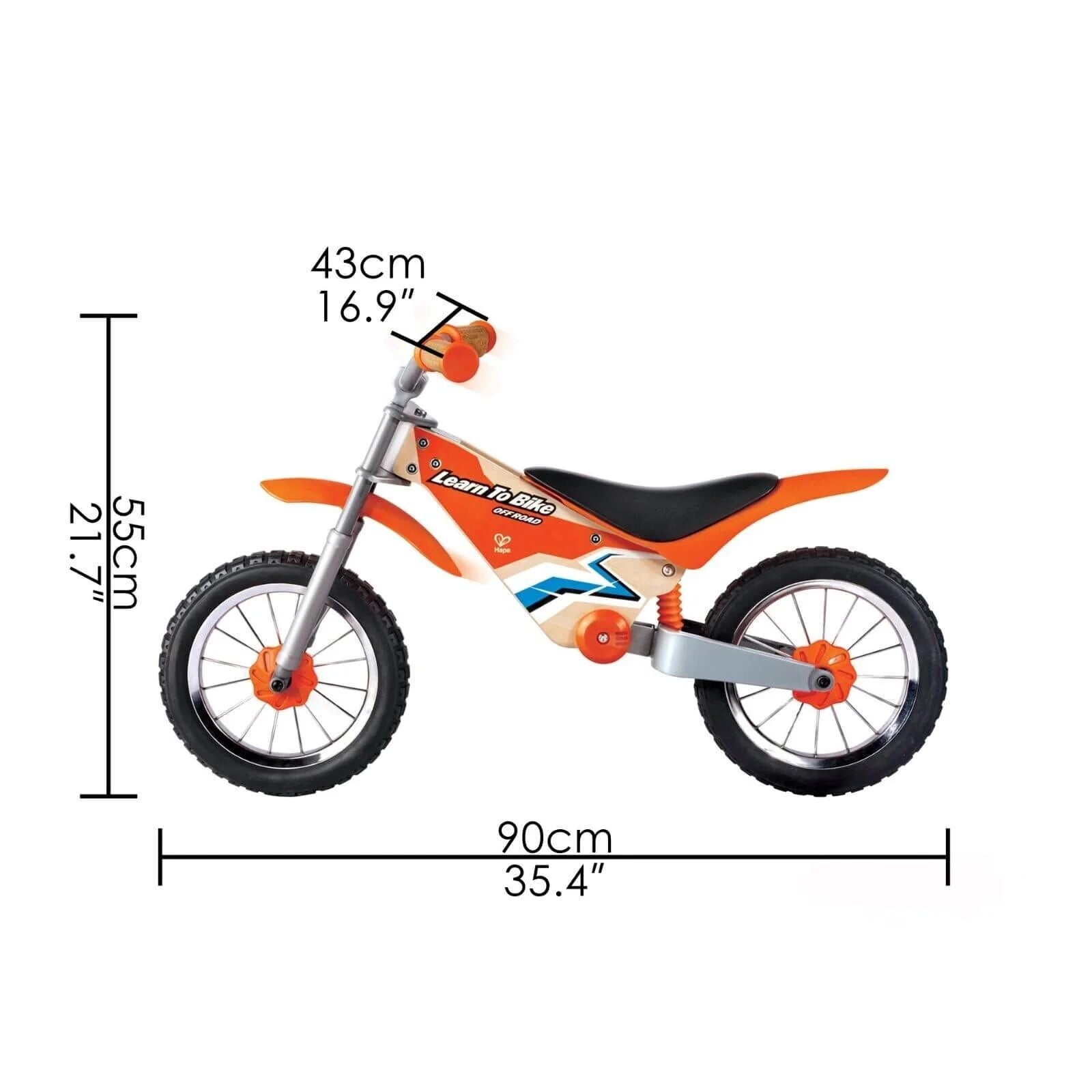 Hape Off Road Balance Bike Orange Kids Bikes ebebek