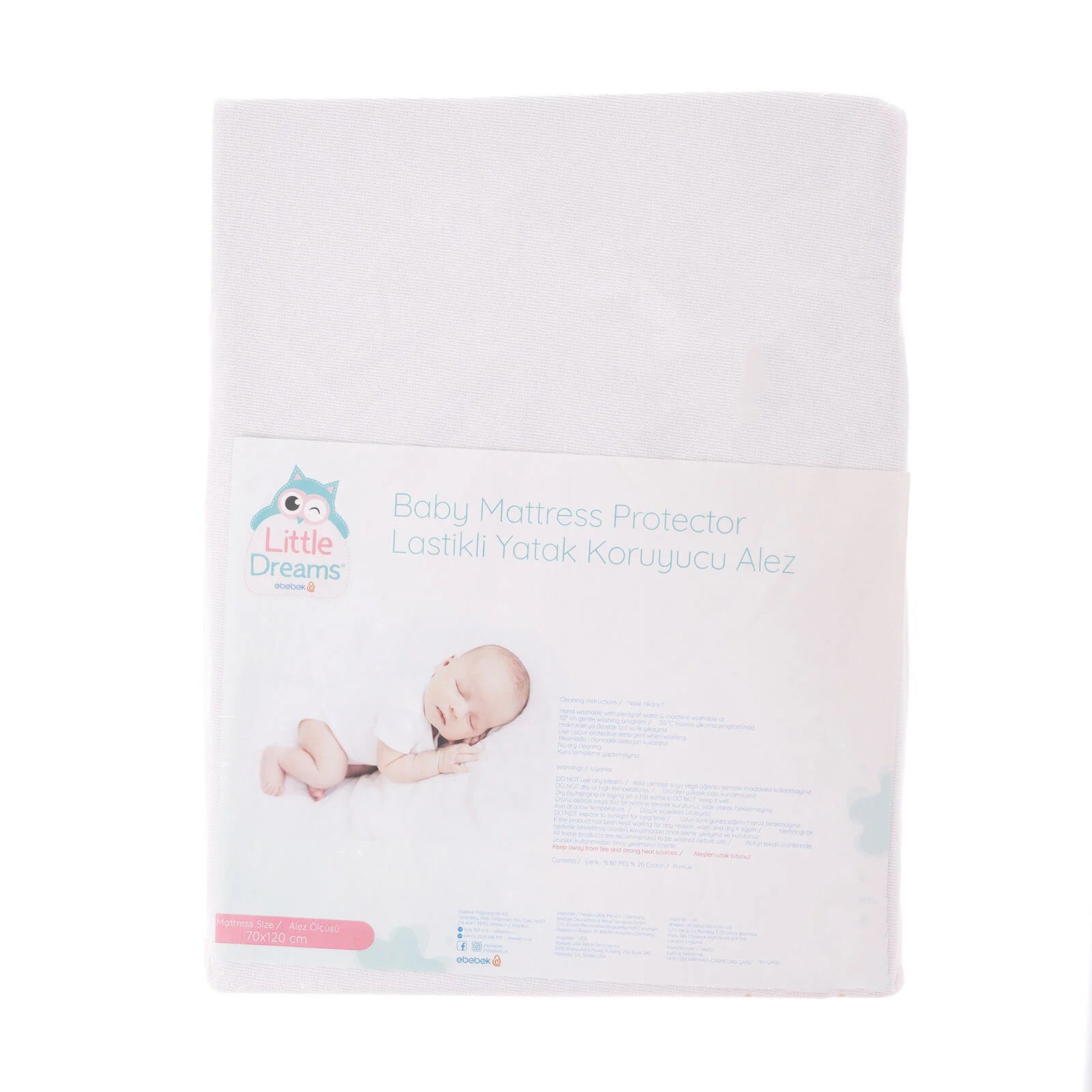 Little Dreams Unisex Undersheet - White - ebebek - Black Friday