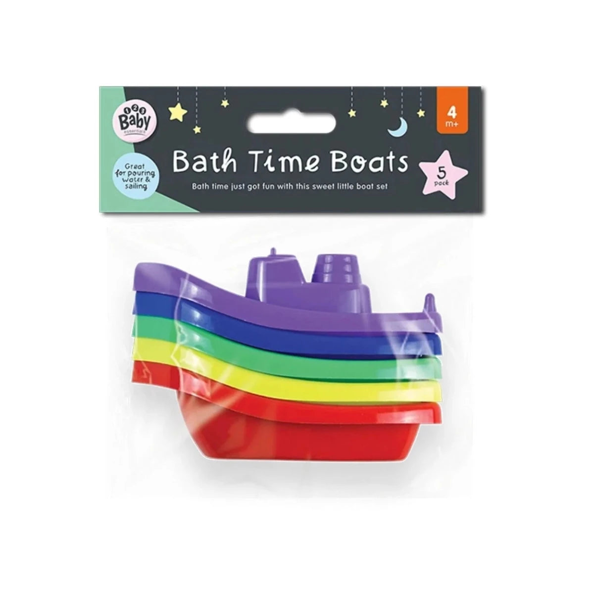123 Baby Essentials Bath Boats 5 pcs - ebebek