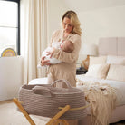 Ickle Bubba Nova Moses Basket & Stand - Mocha & Pine - ebebek - Black Friday