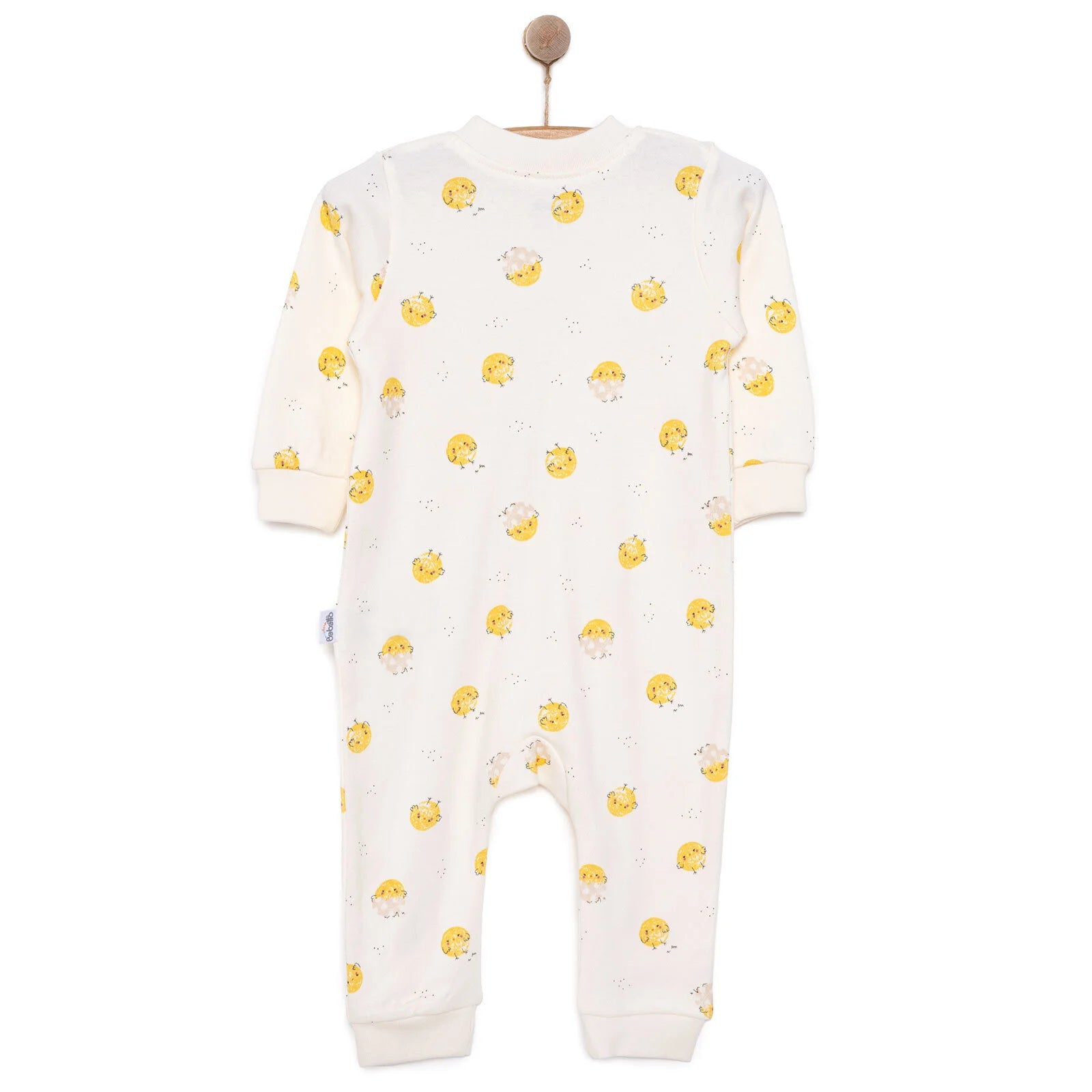 HelloBaby Newborn Chıck Chıck Unisex Jumpsuit - Ecru - ebebek - Black Friday