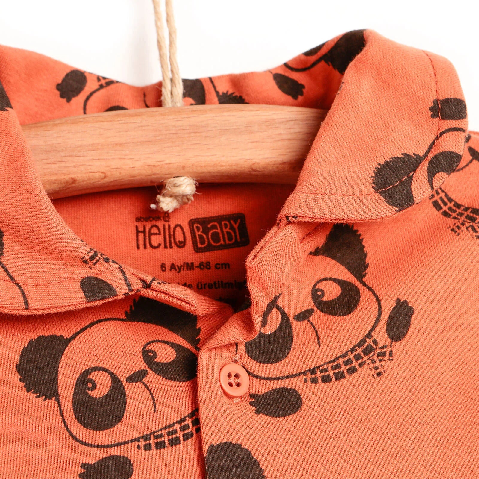 HelloBaby Basic Baby Boy Pyjamas Set - Orange - ebebek - Black Friday