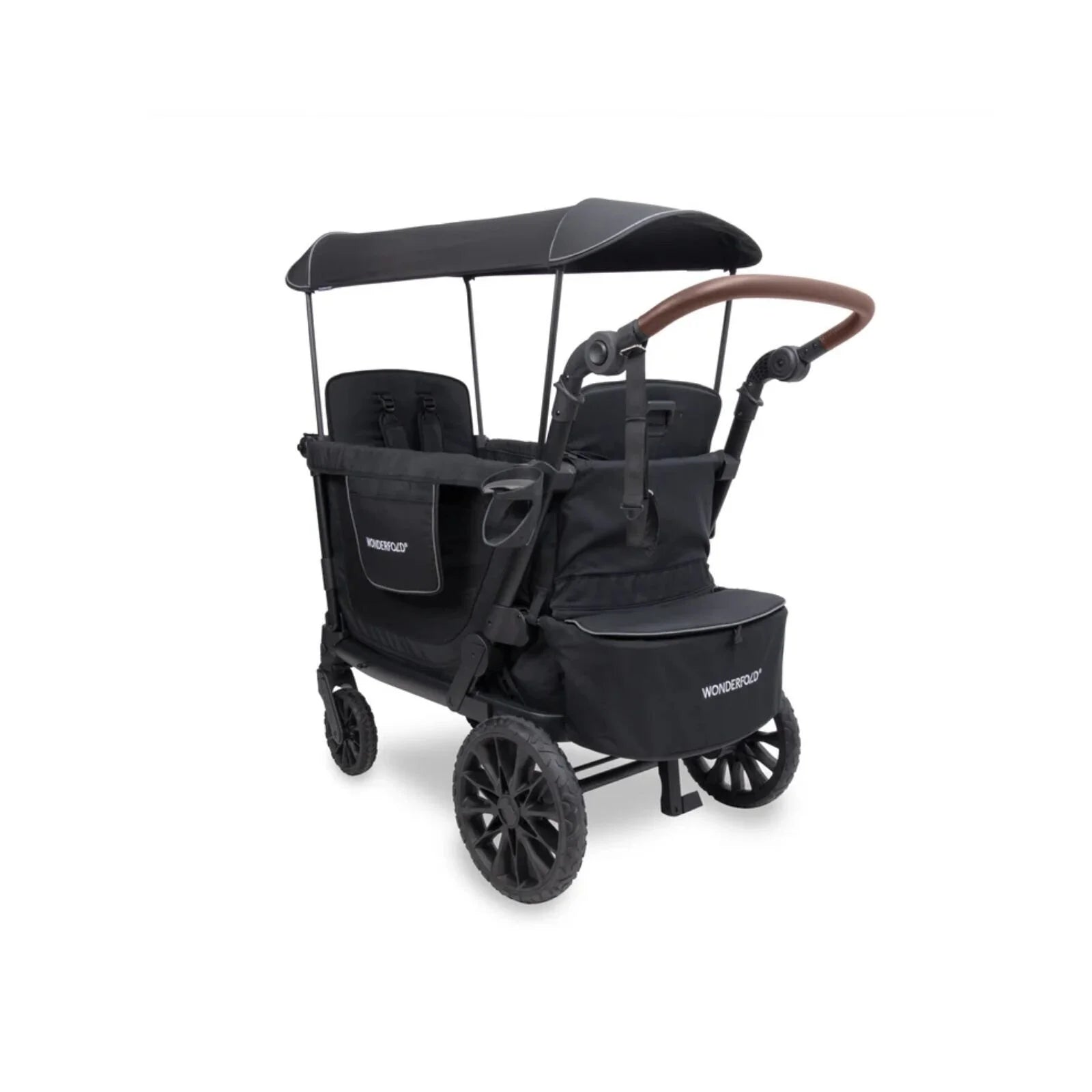 Wonderfold L2 Quad Stroller Wagon - Black - ebebek - Black Friday