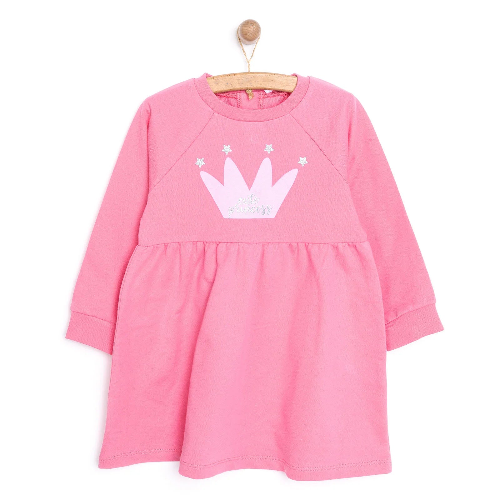 HelloBaby Basic Girl Knitted Ruffled Dress - Pink - ebebek - Black Friday