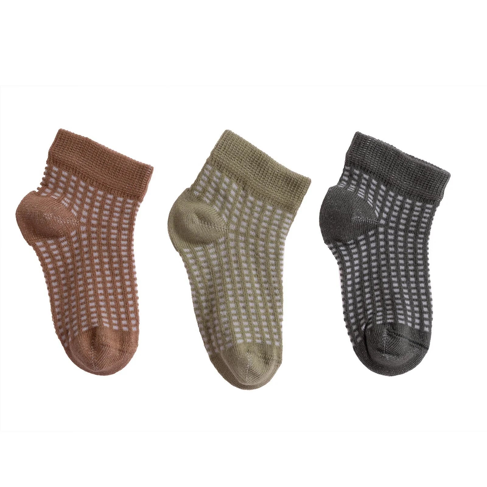 HelloBaby Boy Ankle Socks 3 Pack - Green - ebebek - Black Friday