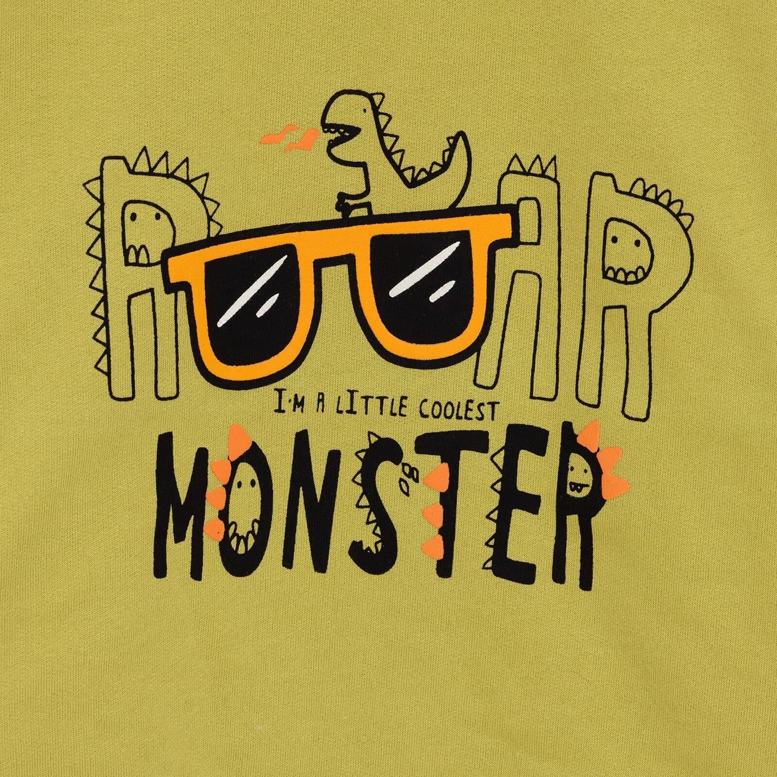 HelloBaby Basic Low Raised Monster Print - Green - ebebek - Black Friday