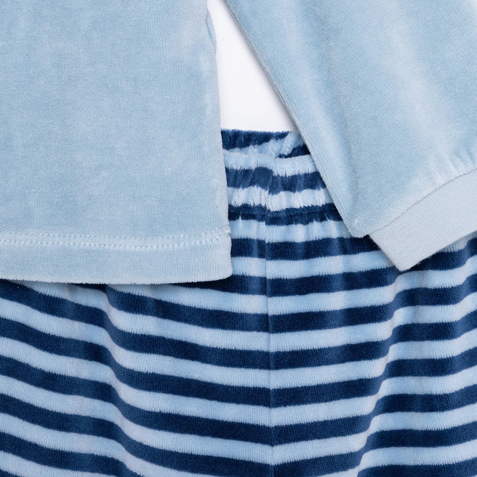 HelloBaby Velvet Pyjamas Set - Blue - ebebek - Black Friday