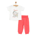 HelloBaby Girl Short Sleeve Pyjamas Set - Ecru - ebebek - Black Friday