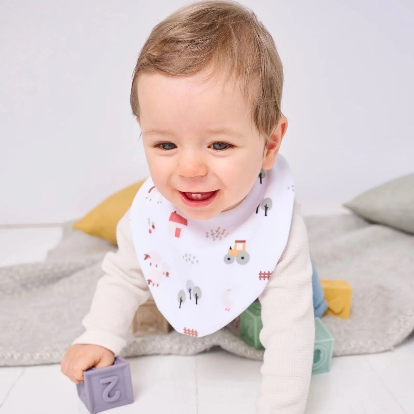 Bibbilyboo Waterproof Dribble Bib - Farm - ebebek - Black Friday