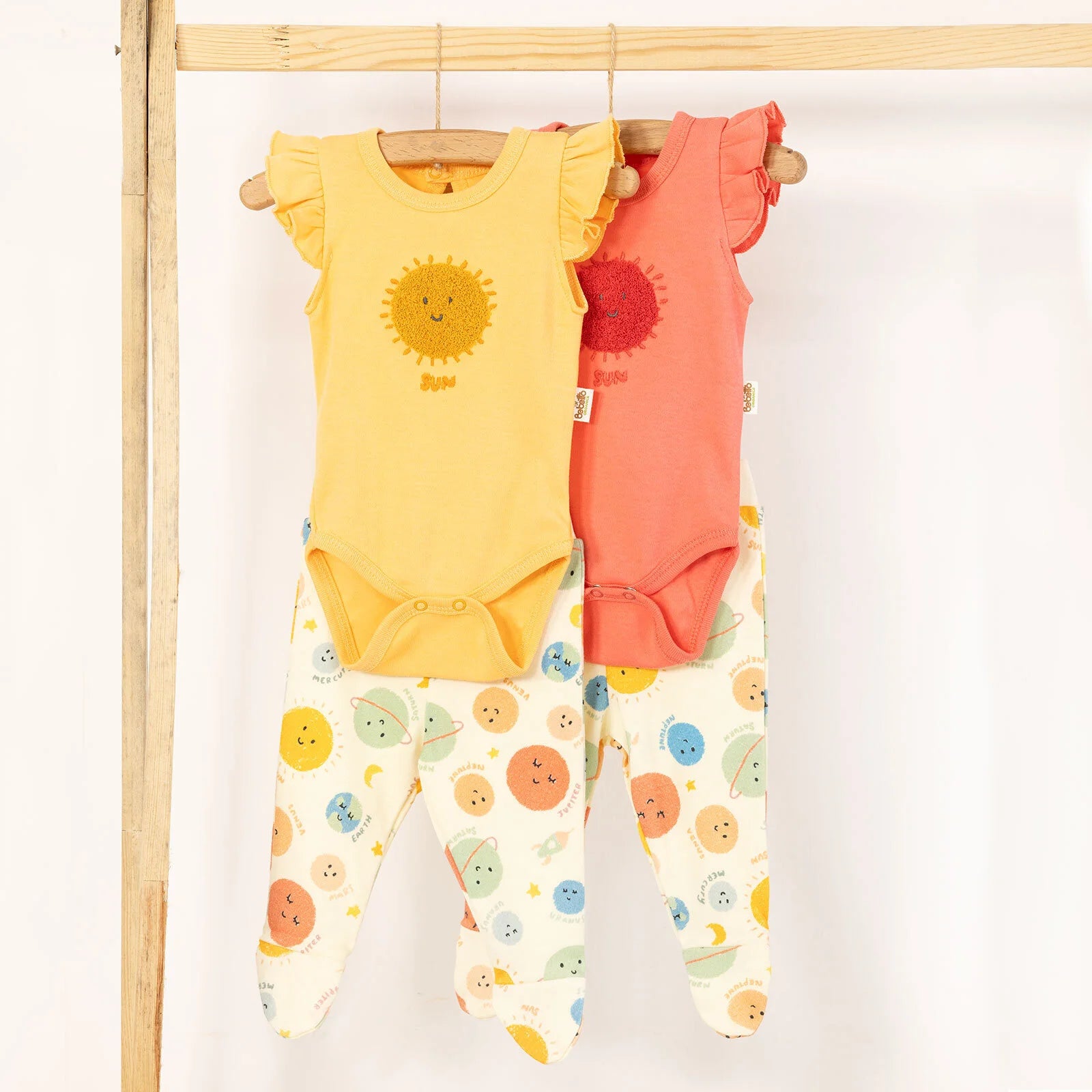 Bebetto Newborn Organic Cosmic Space Body - Orange - ebebek - Black Friday