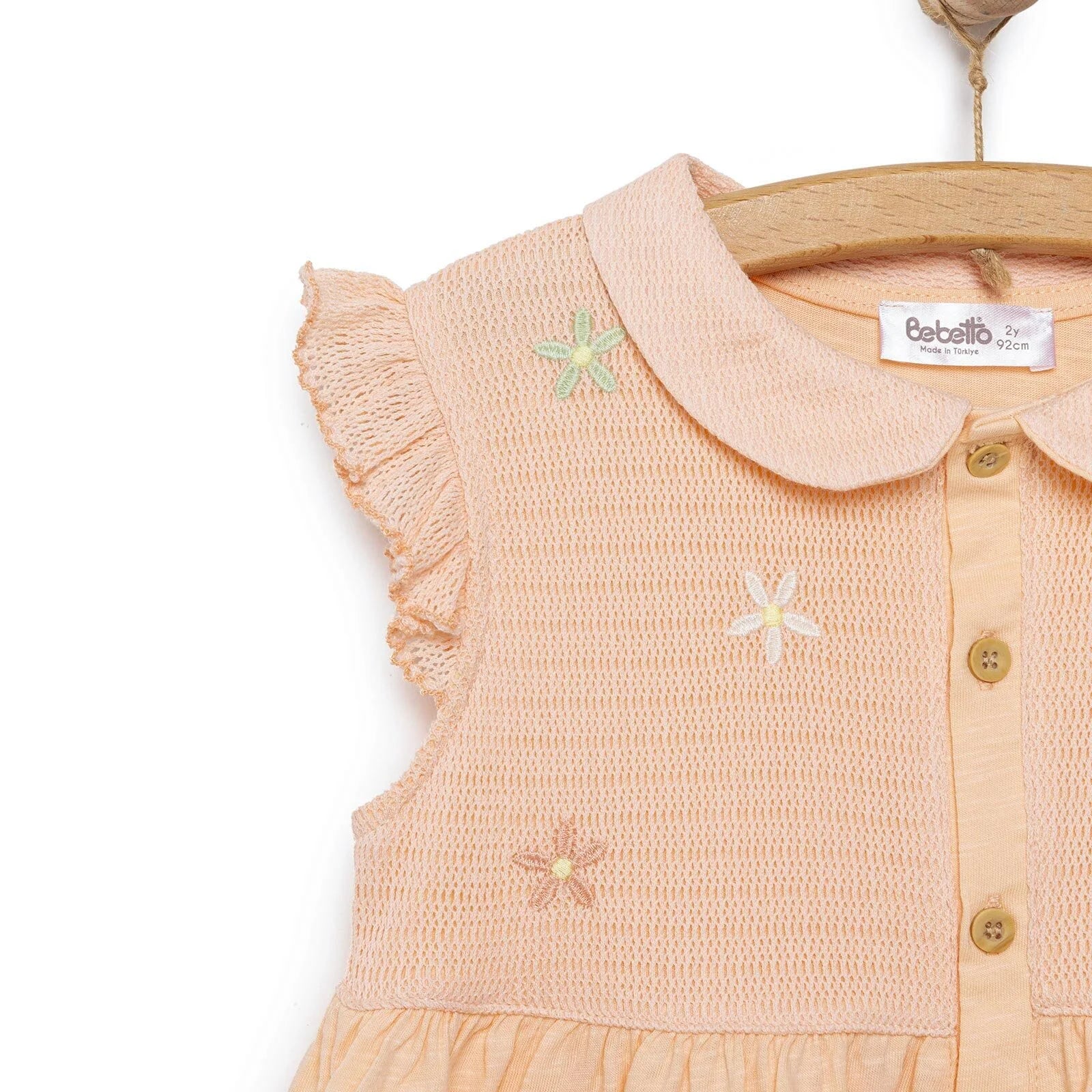 Bebetto Pink Pear Girl Dress - Salmon - ebebek - Black Friday