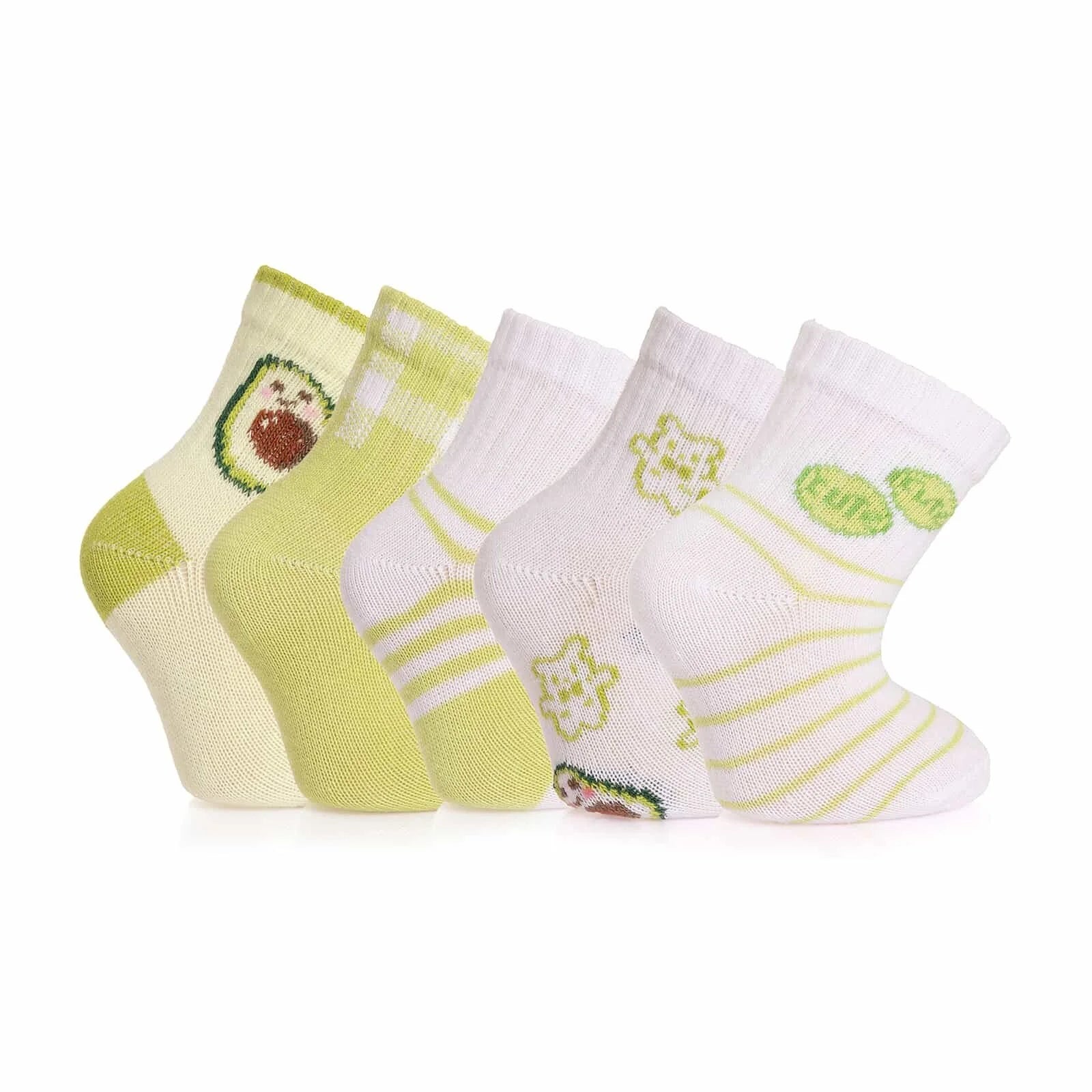HelloBaby Patterned Socks 5 Pcs - Green - ebebek - Black Friday