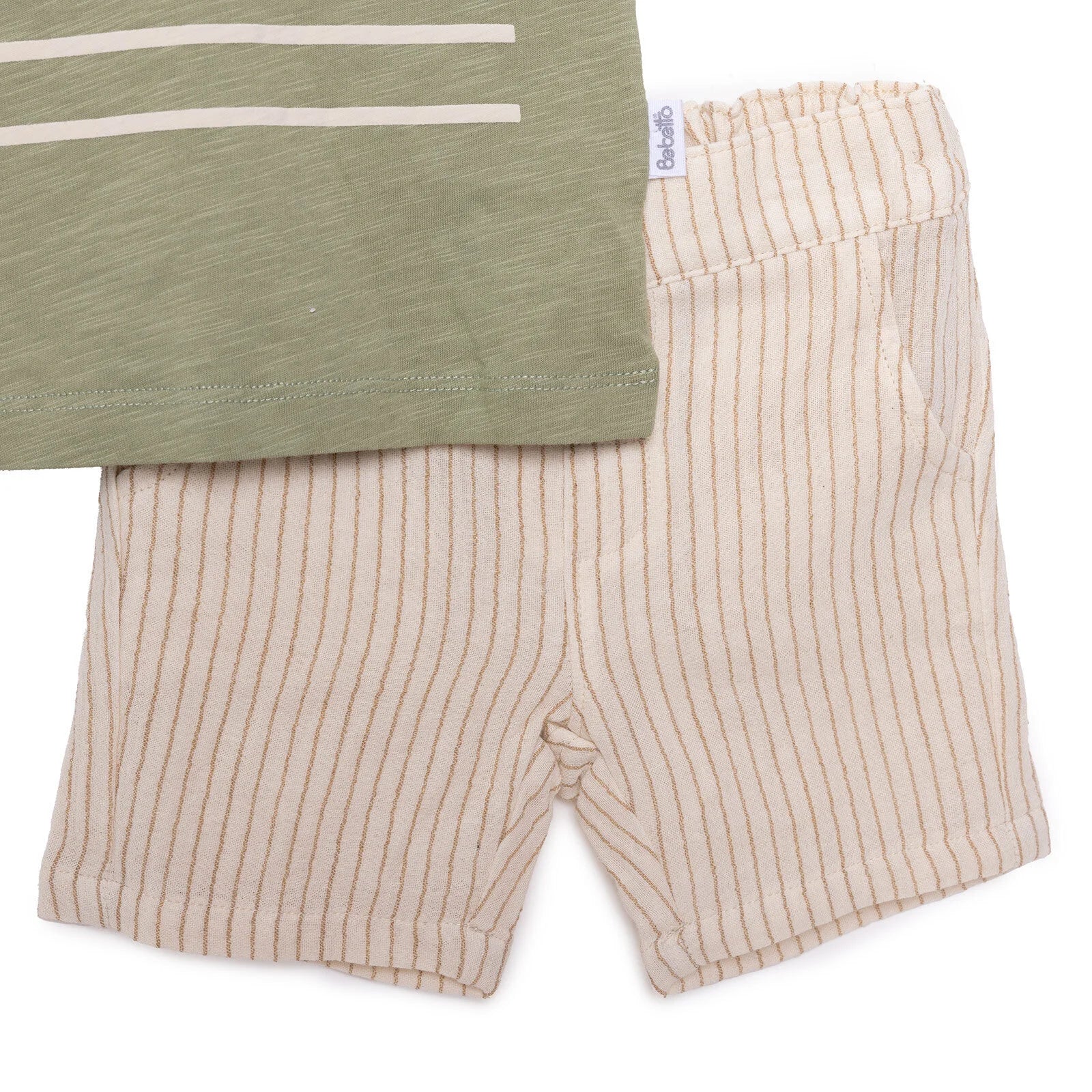 Bebetto Good Adventure Boy Tshirt - Short - Khaki - ebebek - Black Friday