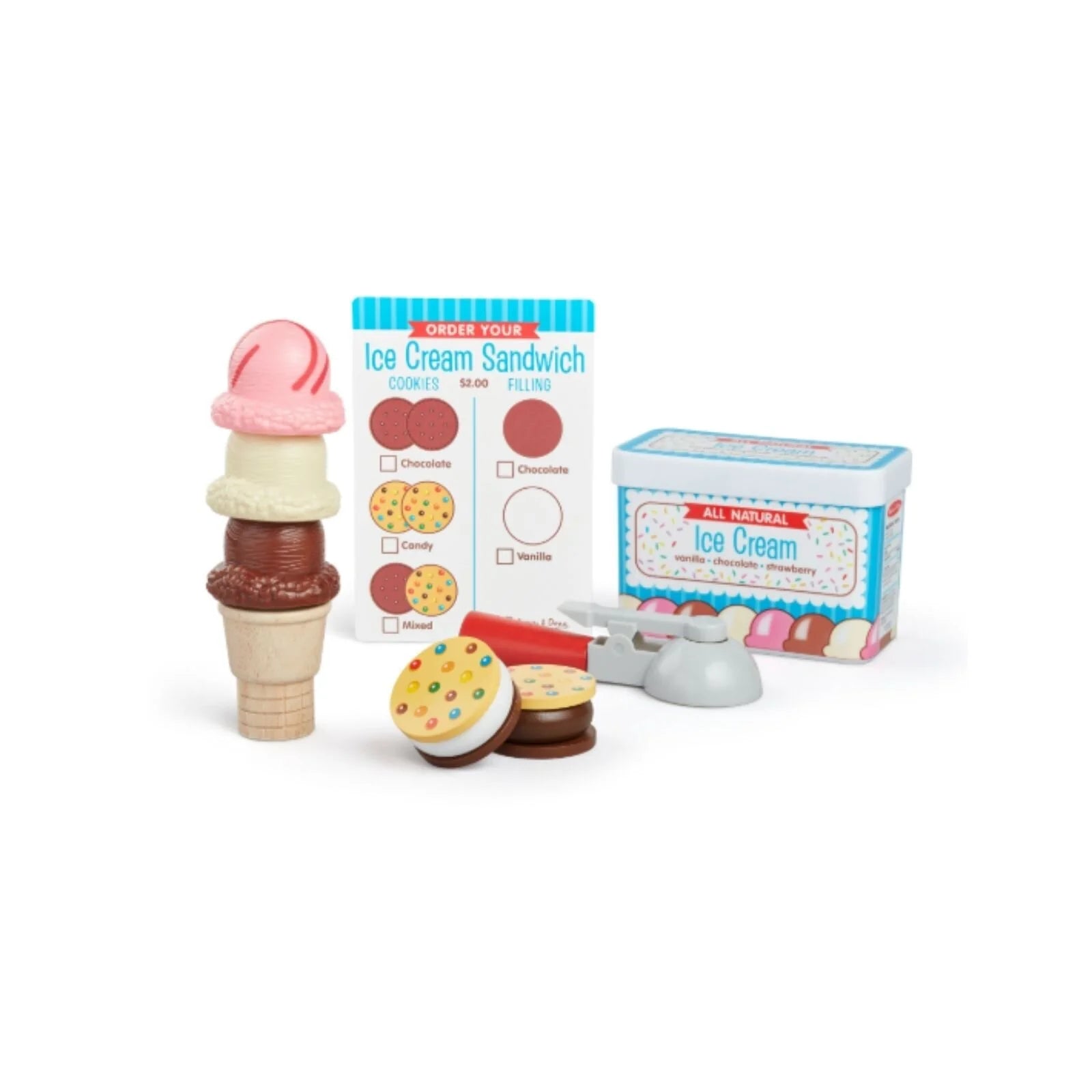 Melissa & Doug Scoop & Sandwiches Ice Cream Playset - ebebek - Black Friday